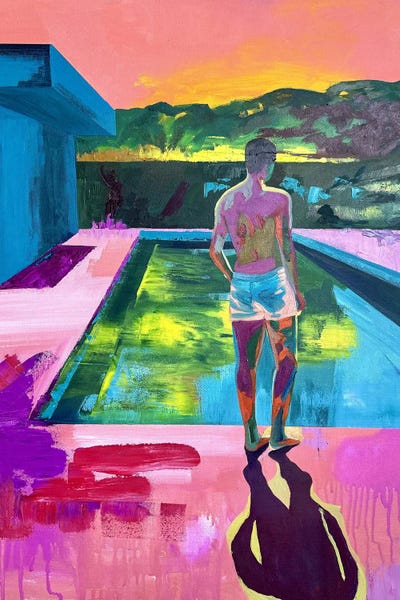 Kseniya Rai: Pool At 9PM by Kseniya Rai