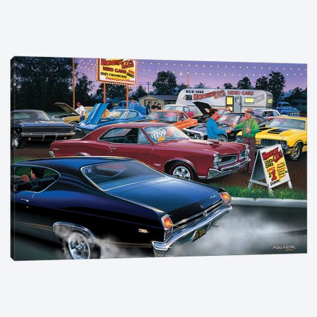 Honest Al's Used Cars Canvas Print #KSR11} by Bruce Kaiser Canvas Wall Art