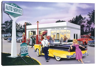 Late For The Prom Canvas Art Print - Bruce Kaiser