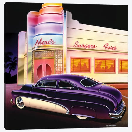 Merc's Burgers Canvas Print #KSR18} by Bruce Kaiser Canvas Art