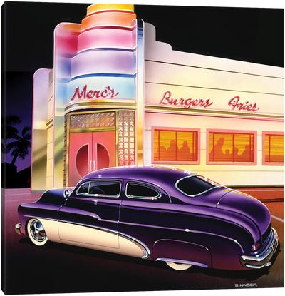 Merc's Burgers Canvas Art Print - Bruce Kaiser