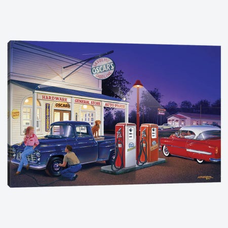 Oscar's General Store Canvas Print #KSR19} by Bruce Kaiser Canvas Art