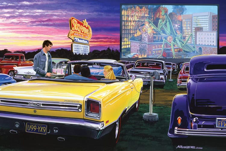 Sky View Drive-In by Bruce Kaiser wall art