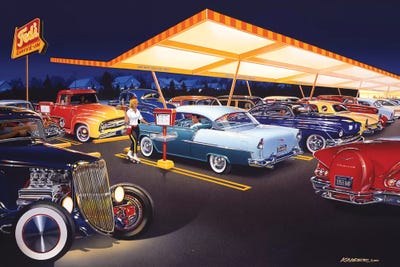 Ted's Drive-In by Bruce Kaiser canvas print