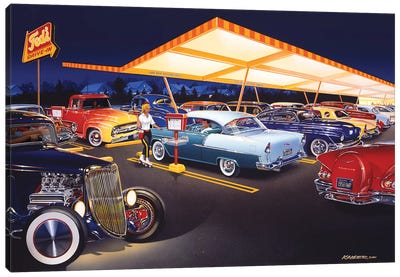 Ted's Drive-In Canvas Art Print - Bruce Kaiser