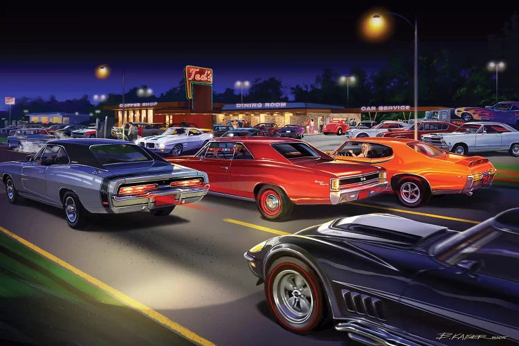Ted's Painting by Bruce Kaiser wall art