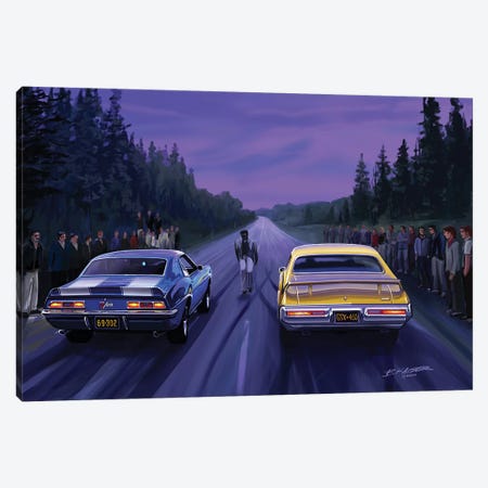 Back Road Races Canvas Print #KSR2} by Bruce Kaiser Canvas Artwork