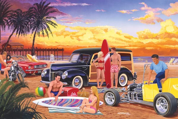 Bruce Kaiser: Woody Beach by Bruce Kaiser