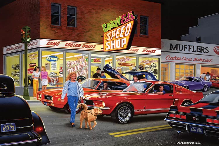 Crazy Ed's by Bruce Kaiser wall art