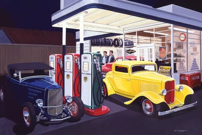 Deuce Service Garage by Bruce Kaiser canvas print