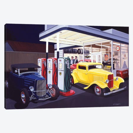 Deuce Service Garage Canvas Print #KSR6} by Bruce Kaiser Canvas Art Print