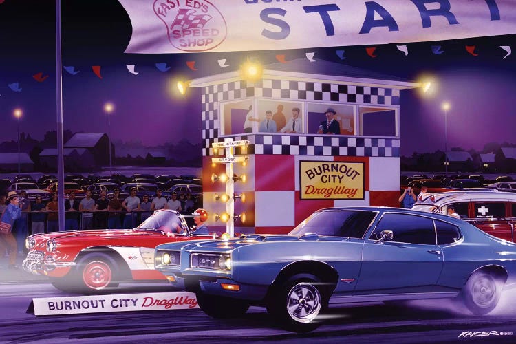 Drag City by Bruce Kaiser wall art