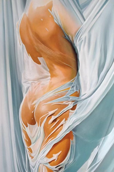 Hyperrealism Paintings: Rain by Krestniy