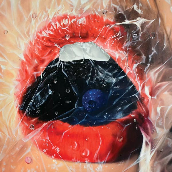 Hyperrealism Paintings: Exhale by Krestniy