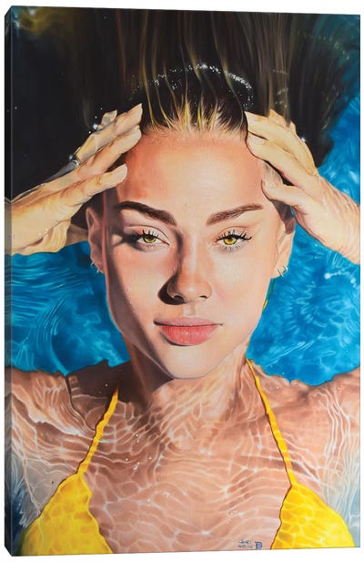 Halo Canvas Art Print - Women's Swimsuit & Bikini Art