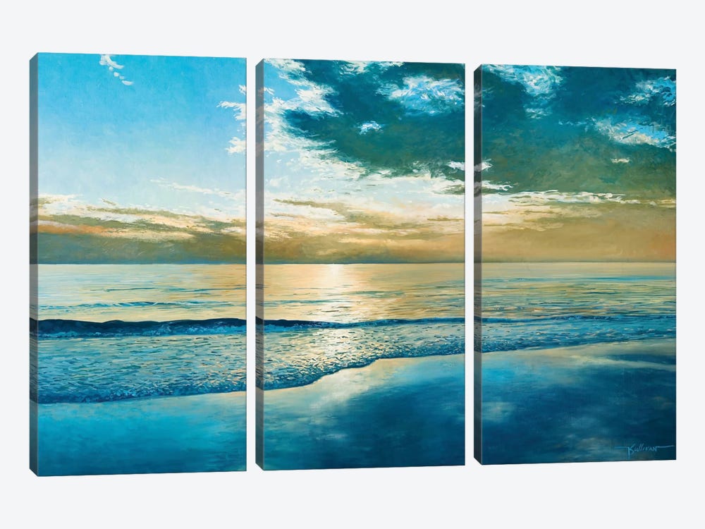 Amelia Island Dawn by Kent Sullivan 3-piece Canvas Print