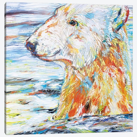 Polar Gaze Canvas Print #KSV17} by Kathleen Steventon Canvas Art Print