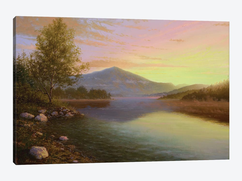 Sunrise Over Lake Placid by Ken Salaz 1-piece Canvas Artwork