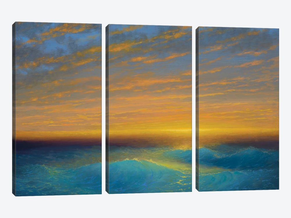 Breaking Sun After The Storm Florida by Ken Salaz 3-piece Canvas Artwork