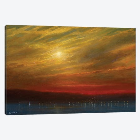 Sunset Over Nyack - 7.16.17 Canvas Print #KSZ23} by Ken Salaz Canvas Art Print