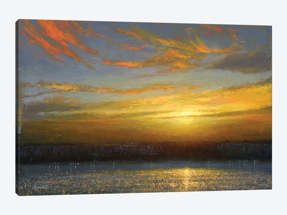 Sunset Over Palisades by Ken Salaz 1-piece Canvas Print