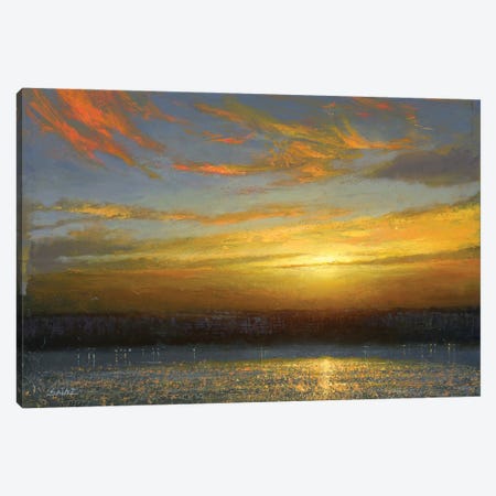 Sunset Over Palisades Canvas Print #KSZ24} by Ken Salaz Canvas Art