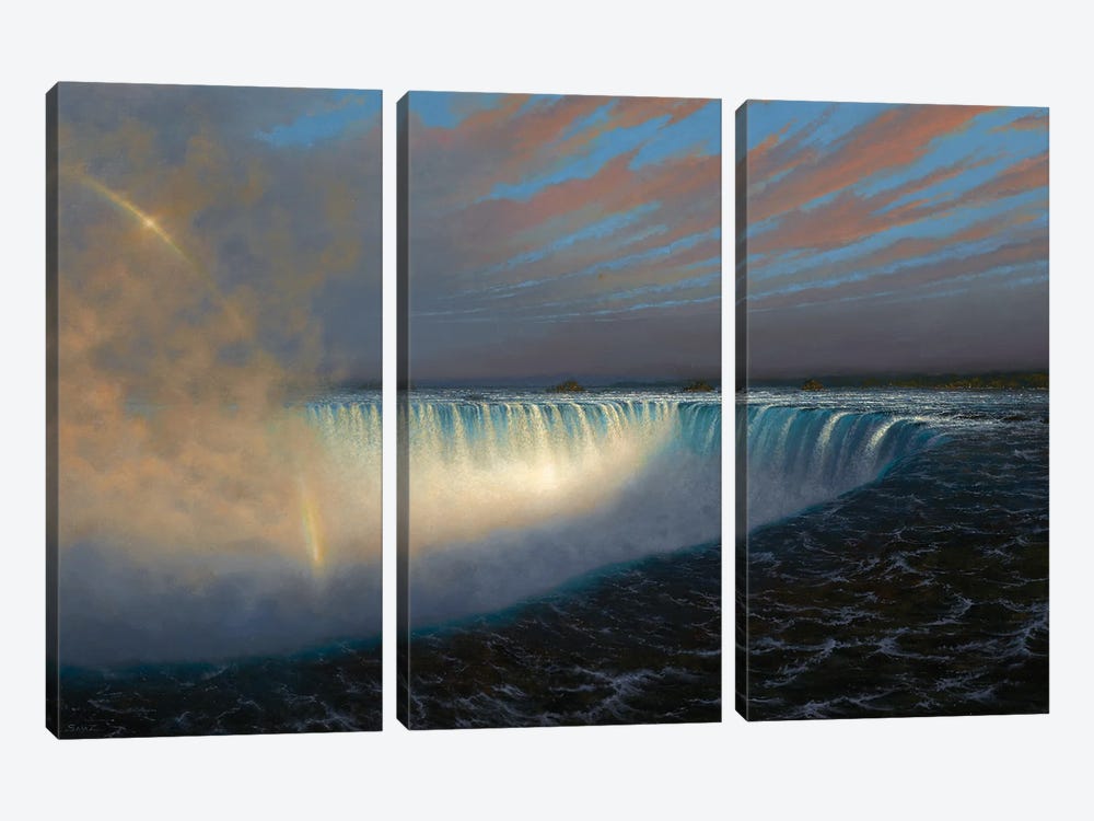 Transcendence Niagara Falls by Ken Salaz 3-piece Canvas Artwork