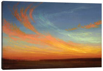 Dancing Dragontails Sunset Canvas Art Print