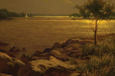 Evening Sail After The Storm Long Island Sound by Ken Salaz framed canvas print