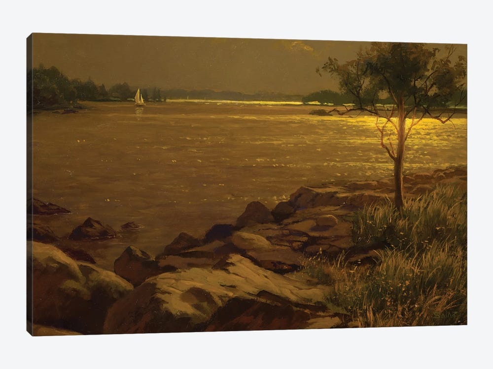 Evening Sail After The Storm Long Island Sound by Ken Salaz 1-piece Art Print