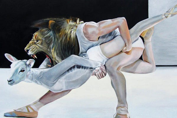 Katharine Alecse: Lion And Lamb by Katharine Alecse