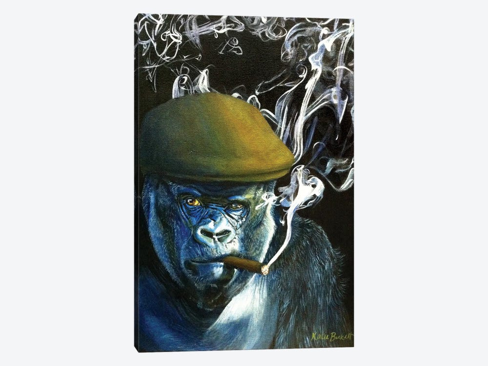 Silverback Smoking by Katharine Alecse 1-piece Art Print