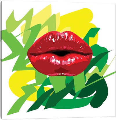 Kiss Canvas Art Print - Kateryna Bortsova