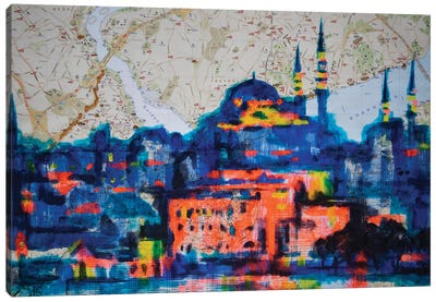 Magic Istanbul Canvas Art Print - Middle Eastern Culture