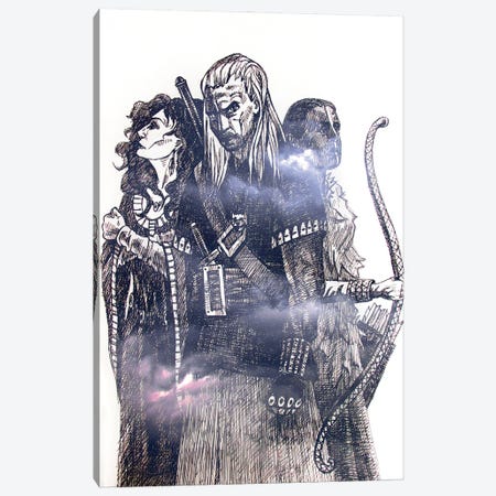 The Witcher Canvas Print #KTB169} by Kateryna Bortsova Canvas Wall Art