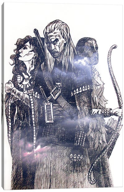 The Witcher Canvas Art Print - Kateryna Bortsova