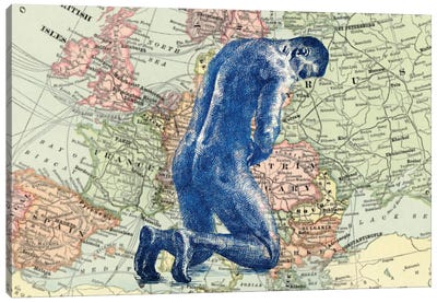 Europe III Canvas Art Print - World Map Art