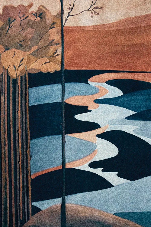 Japan Landscape by Kateryna Bortsova wall art