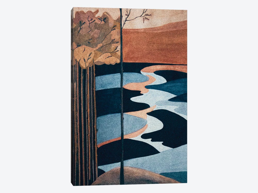 Japan Landscape by Kateryna Bortsova 1-piece Canvas Art Print