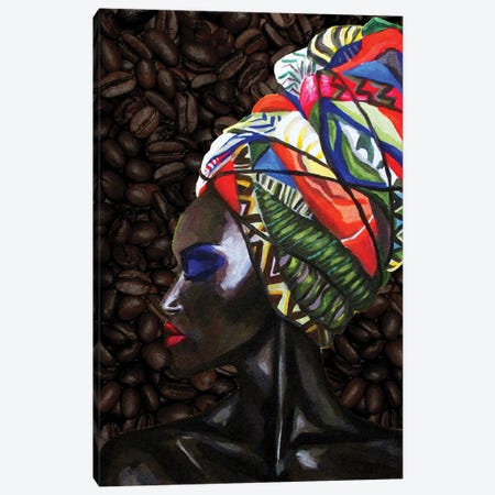 The Coffee Queen Canvas Print #KTB249} by Kateryna Bortsova Canvas Art Print