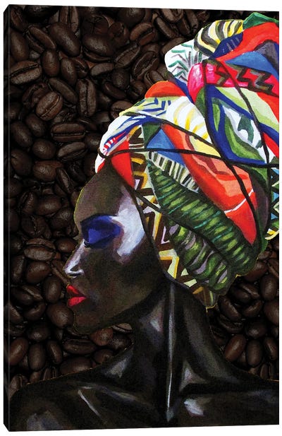 The Coffee Queen Canvas Art Print - Kateryna Bortsova
