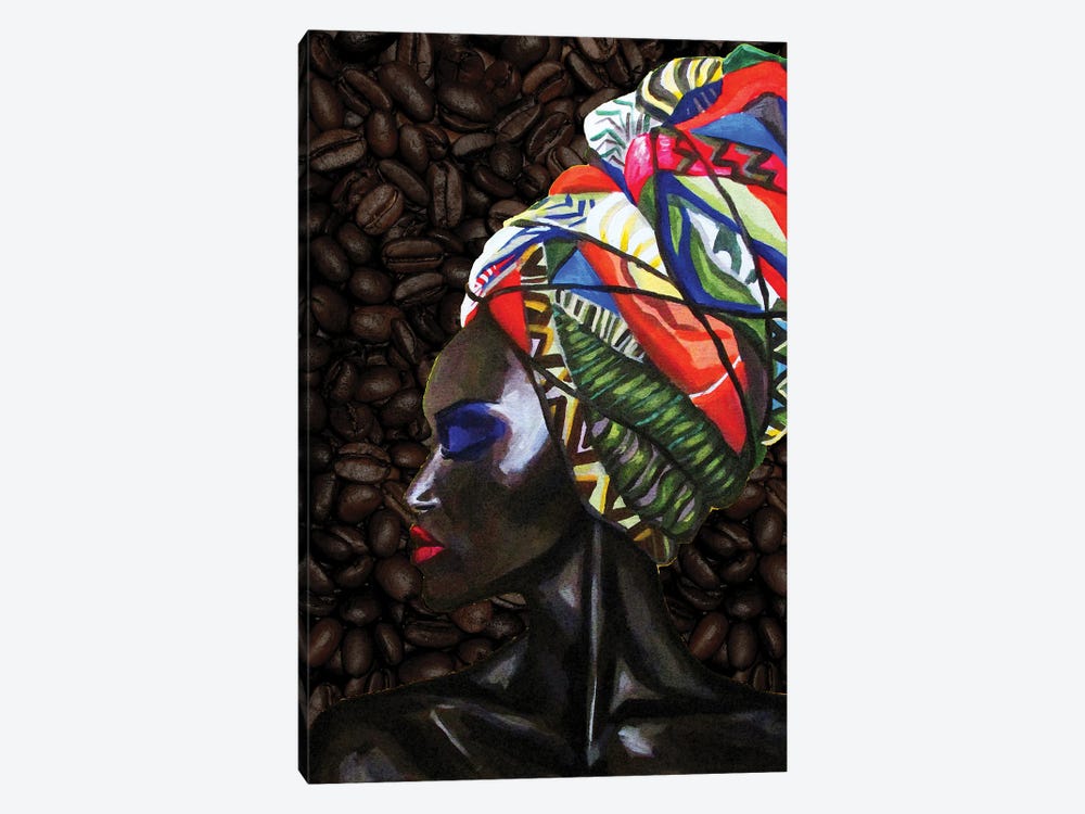 The Coffee Queen by Kateryna Bortsova 1-piece Canvas Artwork