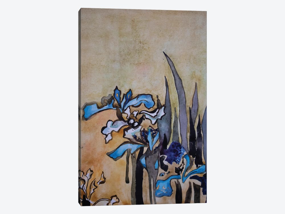 Irises by Kateryna Bortsova 1-piece Canvas Wall Art