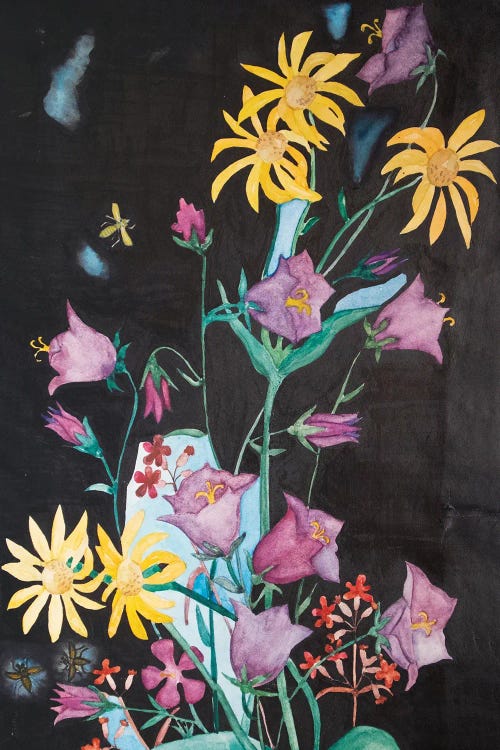 Beautiful Garden Flowers by Kateryna Bortsova wall art