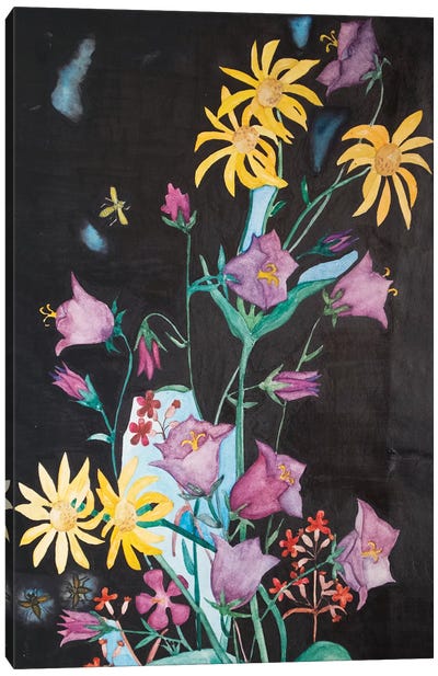 Beautiful Garden Flowers Canvas Art Print - Kateryna Bortsova