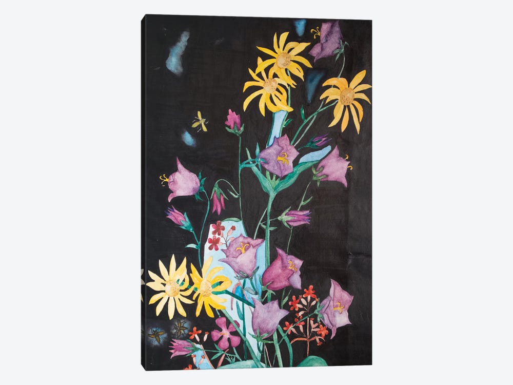 Beautiful Garden Flowers by Kateryna Bortsova 1-piece Canvas Wall Art