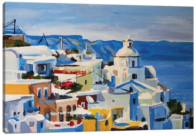 Santorini I Canvas Art Print - Artistic Travels