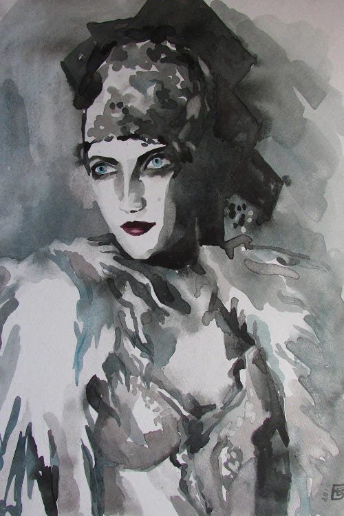 Vintage Girl by Kateryna Bortsova wall art