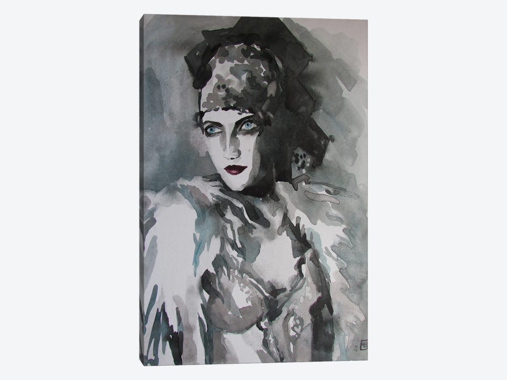 Vintage Girl by Kateryna Bortsova 1-piece Canvas Print