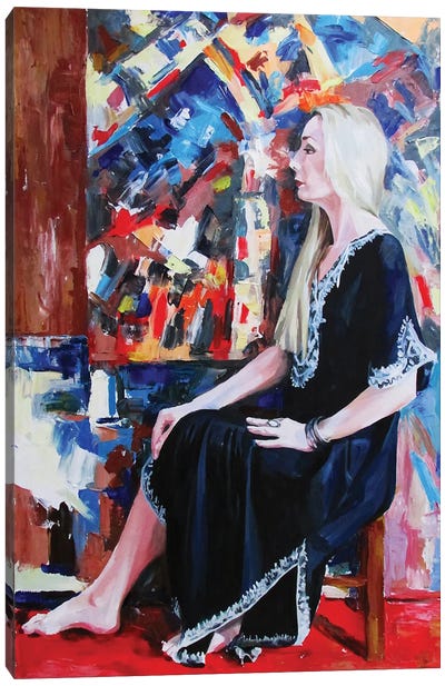 Portrait Of The Artist Canvas Art Print - Kateryna Bortsova